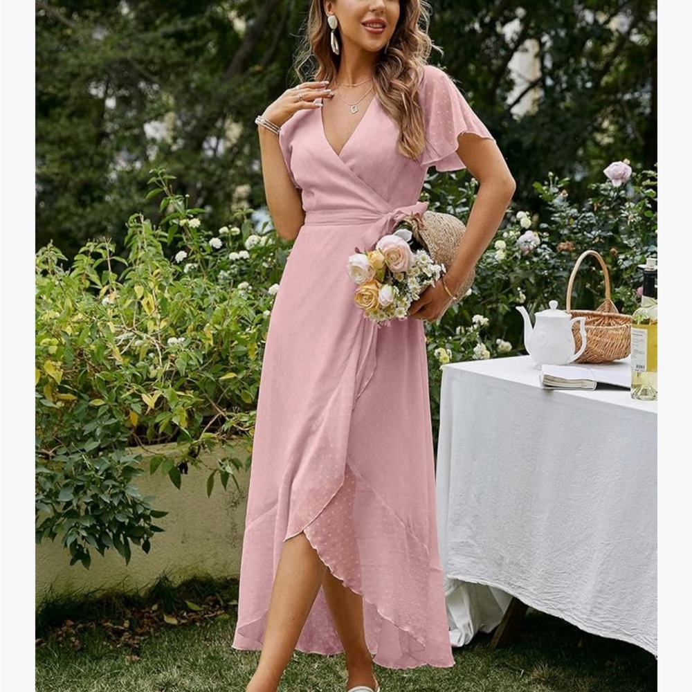 Cream High Low Dress